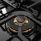 Autograph Edition 30 In. 4.2 Cu. Ft. Paramount Dual Fuel Range With 4 Burner Duopro™ Cooktop And Electric Convection Oven In Black Satin Stainless Steel And Champagne Bronze Accents