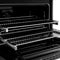 Autograph Edition 36 In. 5.2 Cu. Ft. Paramount Dual Fuel Range With 6 Burner Duopro™ Cooktop And Electric Convection Oven In Black Stainless Steel And Polished Gold Accents