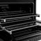 Autograph Edition 36 In. 5.2 Cu. Ft. Paramount Dual Fuel Range With 6 Burner Duopro™ Cooktop And Electric Convection Oven In Black Stainless Steel And Polished Gold Accents