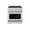 30 In. 4.2 Cu. Ft. Paramount Dual Fuel Range With 4 Burner Duopro™ Cooktop And Electric Convection Oven In Satin Stainless Steel