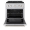 30 In. 4.2 Cu. Ft. Paramount Dual Fuel Range With 4 Burner Duopro™ Cooktop And Electric Convection Oven In Satin Stainless Steel