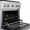 30 In. 4.2 Cu. Ft. Paramount Dual Fuel Range With 4 Burner Duopro™ Cooktop And Electric Convection Oven In Satin Stainless Steel