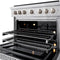 36 In. 5.2 Cu. Ft. Paramount Dual Fuel Range With 6 Burner Duopro™ Cooktop And Electric Convection Oven In Satin Stainless Steel
