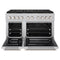 48 In. 6.7 Cu. Ft. Paramount Dual Fuel Range With 8 Burner Duopro™ Cooktop And Dual Ovens In Satin Stainless Steel