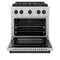 Autograph Edition 30 In. 4.2 Cu. Ft. Paramount Dual Fuel Range With 4 Burner Duopro™ Cooktop And Electric Convection Oven In Satin Stainless Steel And Matte Black Accents