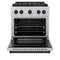 Autograph Edition 30 In. 4.2 Cu. Ft. Paramount Dual Fuel Range With 4 Burner Duopro™ Cooktop And Electric Convection Oven In Satin Stainless Steel And Matte Black Accents