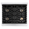 30 In. 4.2 Cu. Ft. Paramount Dual Fuel Range With 4 Burner Duopro™ Cooktop And Electric Convection Oven With White Matte Door