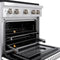30 In. 4.2 Cu. Ft. Paramount Dual Fuel Range With 4 Burner Duopro™ Cooktop And Electric Convection Oven With White Matte Door