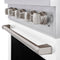 30 In. 4.2 Cu. Ft. Paramount Dual Fuel Range With 4 Burner Duopro™ Cooktop And Electric Convection Oven With White Matte Door