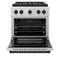 Autograph Edition 30 In. 4.2 Cu. Ft. Paramount Dual Fuel Range With 4 Burner Duopro™ Cooktop And Electric Convection Oven In Stainless Steel With Matte Black Accents