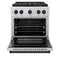 Autograph Edition 30 In. 4.2 Cu. Ft. Paramount Dual Fuel Range With 4 Burner Duopro™ Cooktop And Electric Convection Oven In Stainless Steel With Matte Black Accents