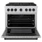 Autograph Edition 36 In. 5.2 Cu. Ft. Paramount Dual Fuel Range With 6 Burner Duopro™ Cooktop And Electric Convection Oven In Stainless Steel And Matte Black Accents