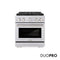 30 In. 4.2 Cu. Ft. Paramount Gas Range With 4 Burner Duopro™ Cooktop And Convection Gas Oven In Stainless Steel