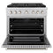 36 In. 5.2 Cu. Ft. Paramount Gas Range With 6 Burner Duopro™ Cooktop And Convection Gas Oven In Stainless Steel