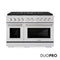 48 In. 6.7 Cu. Ft. Paramount Gas Range With 8 Burner Duopro™ Cooktop And Dual Ovens In Stainless Steel