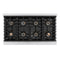 48 In. 6.7 Cu. Ft. Paramount Gas Range With 8 Burner Duopro™ Cooktop And Dual Ovens In Stainless Steel