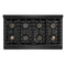 48 In. 6.7 Cu. Ft. Paramount Gas Range With 8 Burner Duopro™ Cooktop And Dual Ovens In Black Stainless Steel