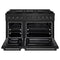 48 In. 6.7 Cu. Ft. Paramount Gas Range With 8 Burner Duopro™ Cooktop And Dual Ovens In Black Stainless Steel