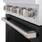 30 In. 4.2 Cu. Ft. Paramount Gas Range With 4 Burner Duopro™ Cooktop And Convection Gas Oven With Black Matte Door