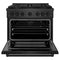 36 In. 5.2 Cu. Ft. Paramount Gas Range With 6 Burner Duopro™ Cooktop And Convection Gas Oven In Black Satin Stainless Steel