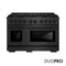 48 In. 6.7 Cu. Ft. Paramount Gas Range With 8 Burner Duopro™ Cooktop And Dual Ovens In Black Satin Stainless Steel