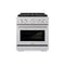 30 In. 4.2 Cu. Ft. Paramount Gas Range With 4 Burner Duopro™ Cooktop And Convection Gas Oven In Satin Stainless Steel