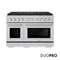 48 In. 6.7 Cu. Ft. Paramount Gas Range With 8 Burner Duopro™ Cooktop And Dual Ovens In Satin Stainless Steel
