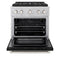 30 In. 4.2 Cu. Ft. Paramount Gas Range With 4 Burner Duopro™ Cooktop And Convection Gas Oven In Satin Stainless Steel With Black Matte Door