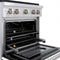 30 In. 4.2 Cu. Ft. Paramount Gas Range With 4 Burner Duopro™ Cooktop And Convection Gas Oven In Satin Stainless Steel With White Matte Door