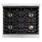 30 In. 4.2 Cu. Ft. Paramount Gas Range With 4 Burner Duopro™ Cooktop And Convection Gas Oven In Satin Stainless Steel With White Matte Door