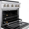 30 In. 4.2 Cu. Ft. Paramount Gas Range With 4 Burner Duopro™ Cooktop And Convection Gas Oven In Satin Stainless Steel With White Matte Door