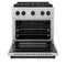 Autograph Edition 30 In. 4.2 Cu. Ft. Paramount Gas Range With 4 Burner Duopro™ Cooktop And Convection Gas Oven In Satin Stainless Steel And Matte Black Accents