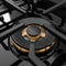 Autograph Edition 30 In. 4.2 Cu. Ft. Paramount Gas Range With 4 Burner Duopro™ Cooktop And Convection Gas Oven In Satin Stainless Steel With White Matte Door And Polished Gold Accents