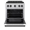Autograph Edition 30 In. 4.2 Cu. Ft. Paramount Gas Range With 4 Burner Duopro™ Cooktop And Convection Gas Oven In Satin Stainless Steel With White Matte Door And Matte Black Accents