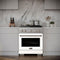 30 In. 4.2 Cu. Ft. Paramount Gas Range With 4 Burner Duopro™ Cooktop And Convection Gas Oven With White Matte Door