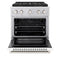 30 In. 4.2 Cu. Ft. Paramount Gas Range With 4 Burner Duopro™ Cooktop And Convection Gas Oven With White Matte Door