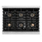 36 In. 5.2 Cu. Ft. Paramount Gas Range With 6 Burner Duopro™ Cooktop And Convection Gas Oven With White Matte Door