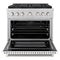 36 In. 5.2 Cu. Ft. Paramount Gas Range With 6 Burner Duopro™ Cooktop And Convection Gas Oven With White Matte Door