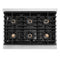 36 In. 5.2 Cu. Ft. Paramount Gas Range With 6 Burner Duopro™ Cooktop And Convection Gas Oven With White Matte Door
