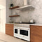 48 In. 6.7 Cu. Ft. Paramount Gas Range With 8 Burner Duopro™ Cooktop And Dual Ovens With White Matte Doors