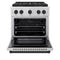 Autograph Edition 30 In. 4.2 Cu. Ft. Paramount Gas Range With 4 Burner Duopro™ Cooktop And Convection Gas Oven In Stainless Steel With Matte Black Accents