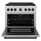 Autograph Edition 36 In. 5.2 Cu. Ft. Paramount Gas Range With 6 Burner Duopro™ Cooktop And Convection Gas Oven In Stainless Steel And Matte Black Accents