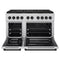 Autograph Edition 48 In. 6.7 Cu. Ft. Paramount Gas Range With 8 Burner Duopro™ Cooktop And Dual Ovens In Stainless Steel And Matte Black Accents
