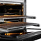 Autograph Edition 36 In. 5.2 Cu. Ft. Paramount Gas Range With 6 Burner Duopro™ Cooktop And Convection Gas Oven With Black Matte Door And Polished Gold Accents