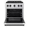 Autograph Edition 30 In. 4.2 Cu. Ft. Paramount Gas Range With 4 Burner Duopro™ Cooktop And Convection Gas Oven In Stainless Steel With White Matte Door And Matte Black Accents