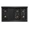 48 In. Paramount Gas Rangetop With 8 Burner Duopro™ Cooktop In Black Stainless Steel