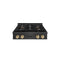 Autograph Edition 30 In. Paramount Gas Rangetop With 4 Burner Duopro™ Cooktop In Black Satin Stainless Steel And Polished Gold Accents