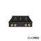 Autograph Edition 30 In. Paramount Gas Rangetop With 4 Burner Duopro™ Cooktop In Black Stainless Steel And Champagne Bronze Accents
