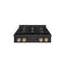 Autograph Edition 30 In. Paramount Gas Rangetop With 4 Burner Duopro™ Cooktop In Black Stainless Steel And Polished Gold Accents