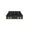 Autograph Edition 30 In. Paramount Gas Rangetop With 4 Burner Duopro™ Cooktop In Black Stainless Steel And Polished Gold Accents